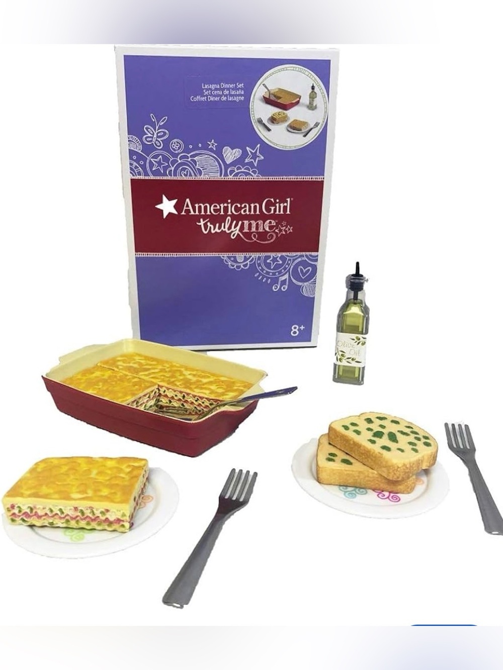 American Girl Lasagna Dinner Set for 18" Dolls